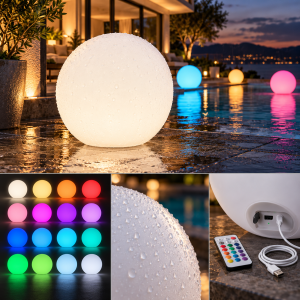 Sphere lumineuse led