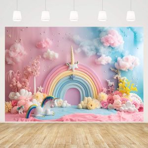 Toile de fond pour photo « ARC-EN-CIEL »